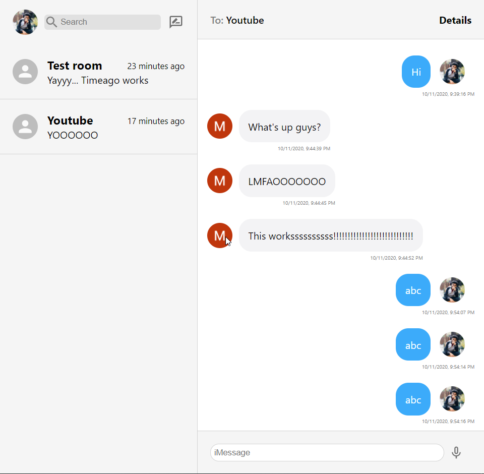 iMessage Clone