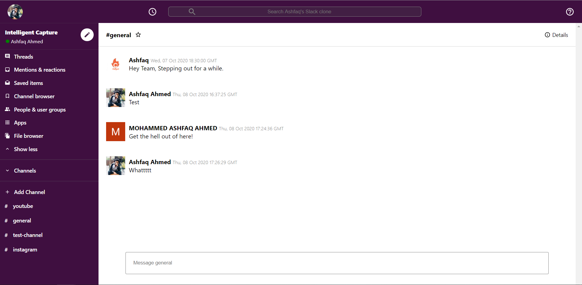 Slack Clone